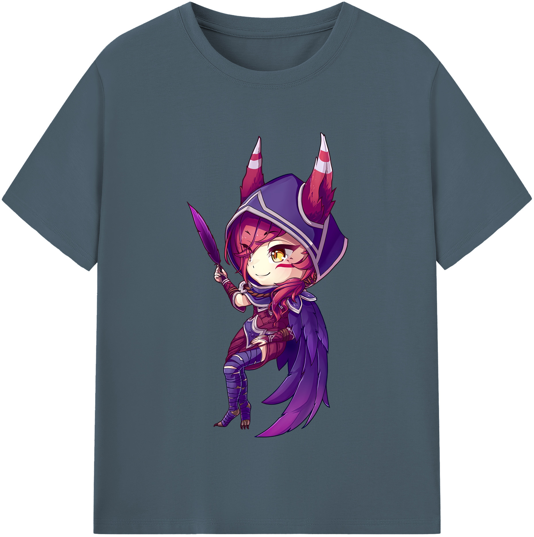 リーグ・オブ・レジェンド League of Legends LOL 綿100％半袖Tシャツ（フロントプリント）